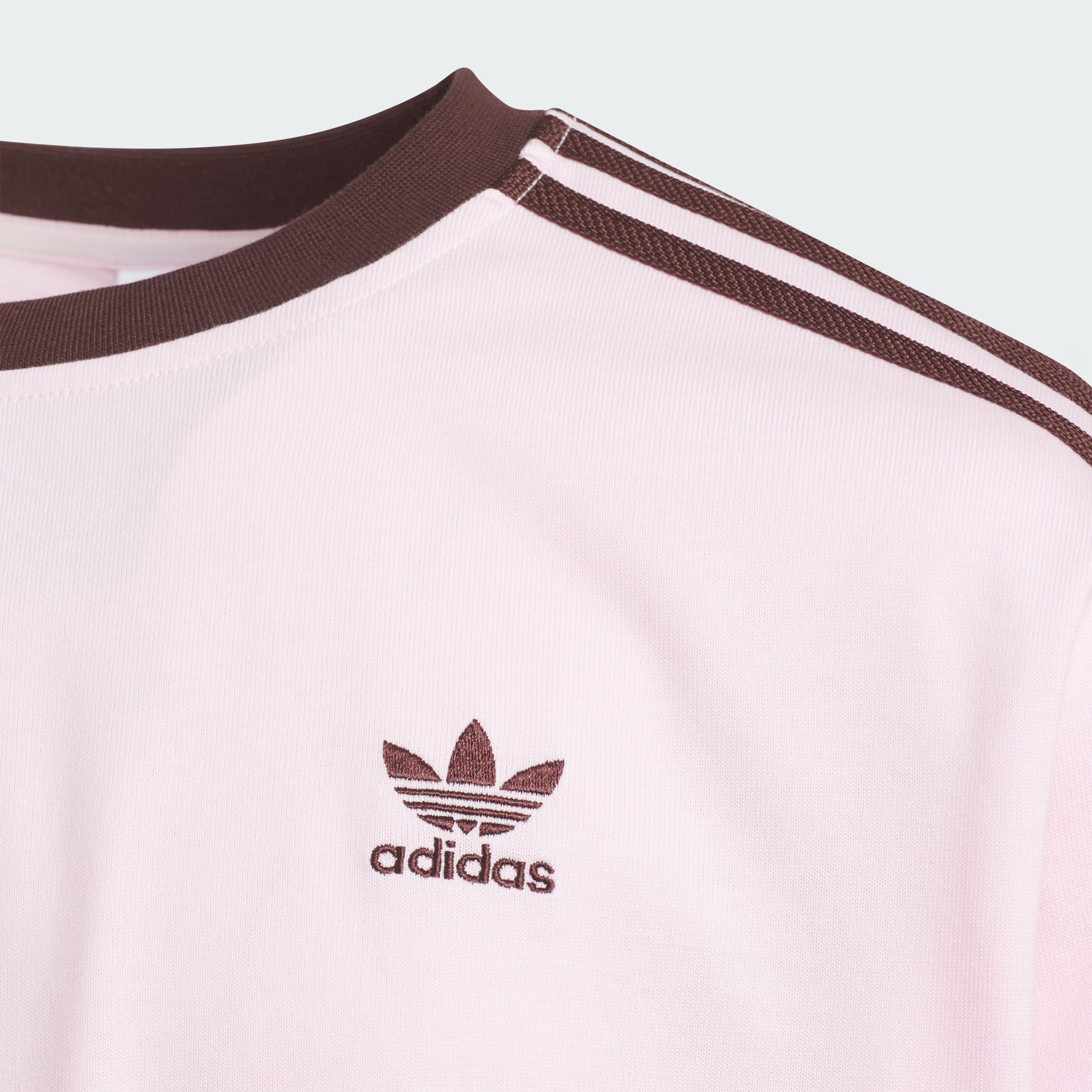 Детский лонгслив adidas originals (розово-коричневый) — фото 3