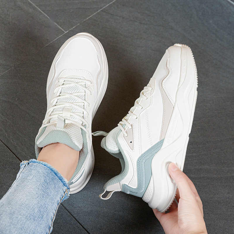 361° Cushioning Coverage Lightweight Low top Casual Running Shoes Women’s White Green