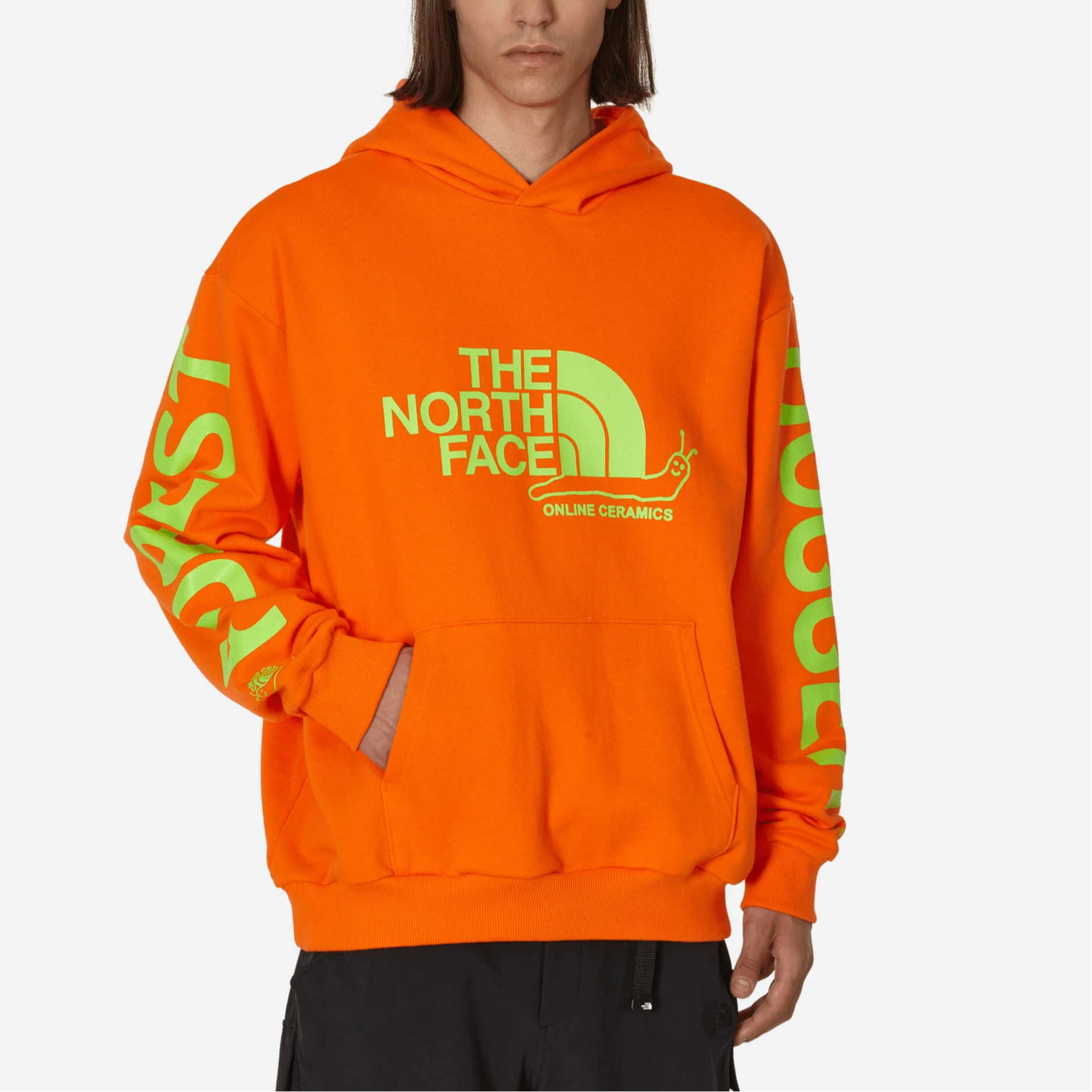 худи The North Face x Online Ceramics (оранжевая) — фото 3