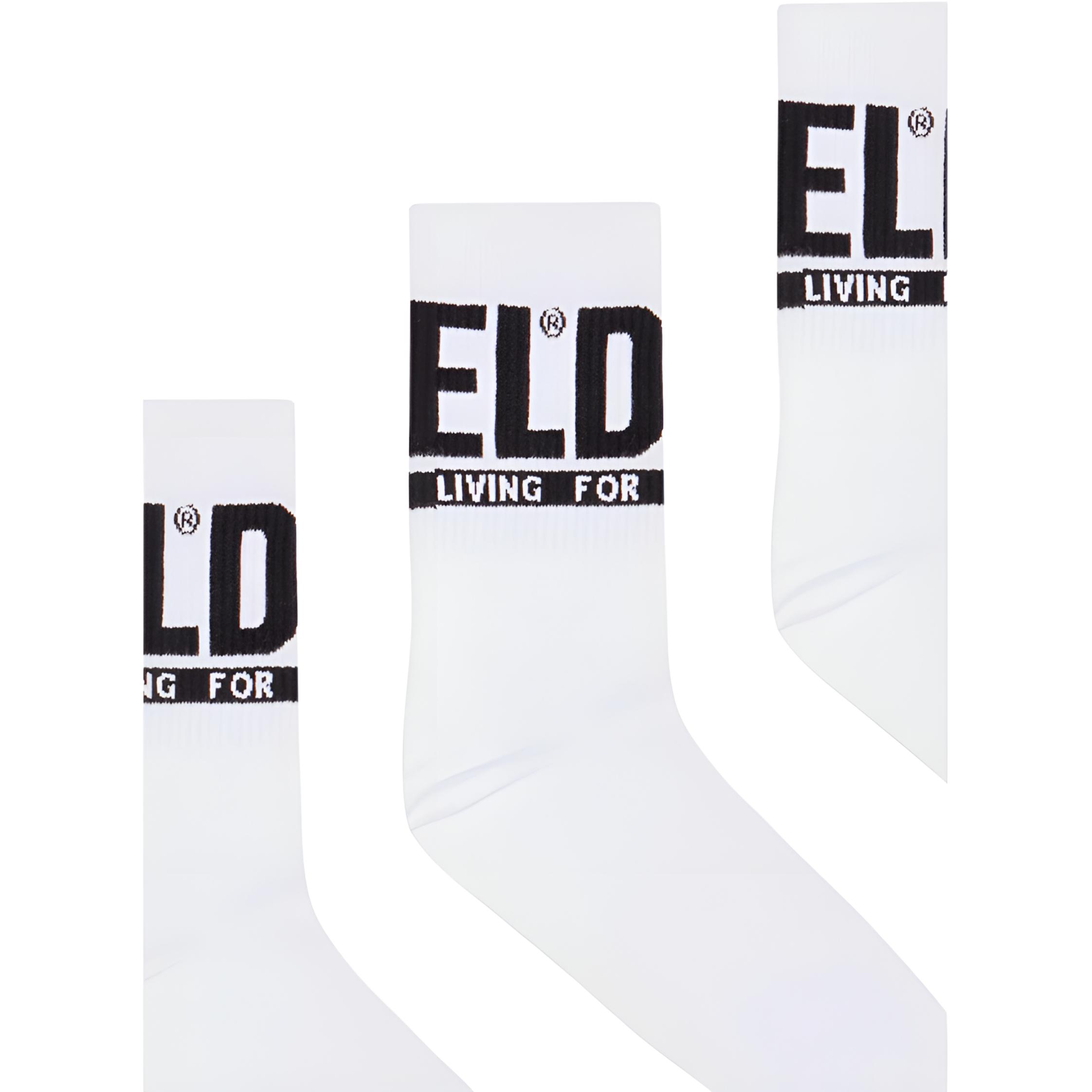 DIESEL Crew Socks Unisex 3 Pack White