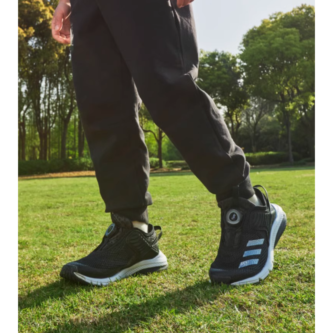 Детские кроссовки adidas Activeflex Boa K (черно-белые) — фото 5