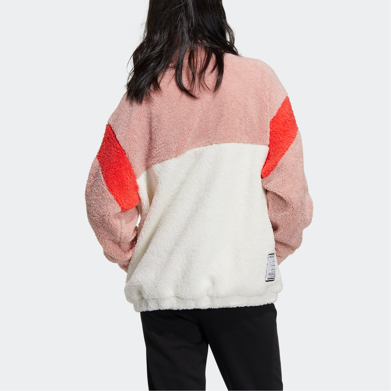 Женская куртка adidas neo Brlv Jkt (розово-белая) — фото 3