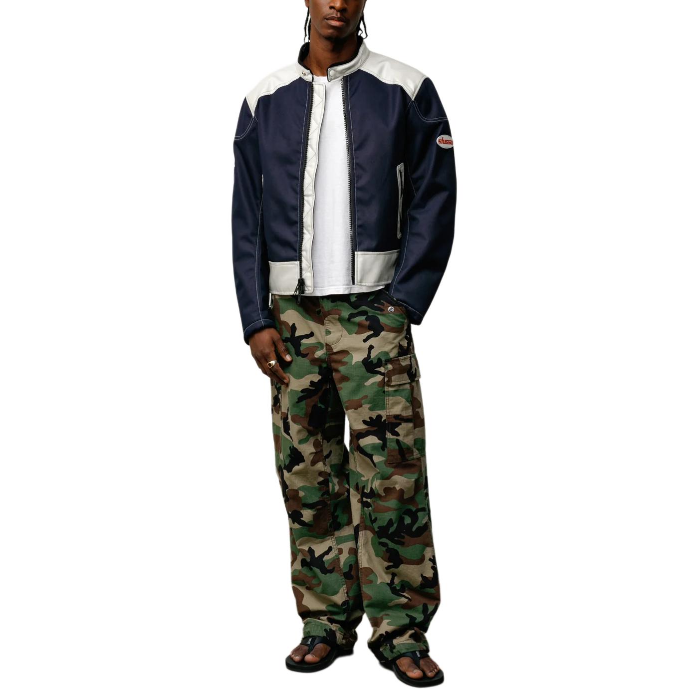 Куртка Stussy SS26 Moto Jacket (черная) — фото 3