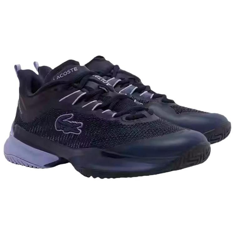 LACOSTE AG LT23 Breathable Low top Tennis Shoes Women’s Deep Space Purple