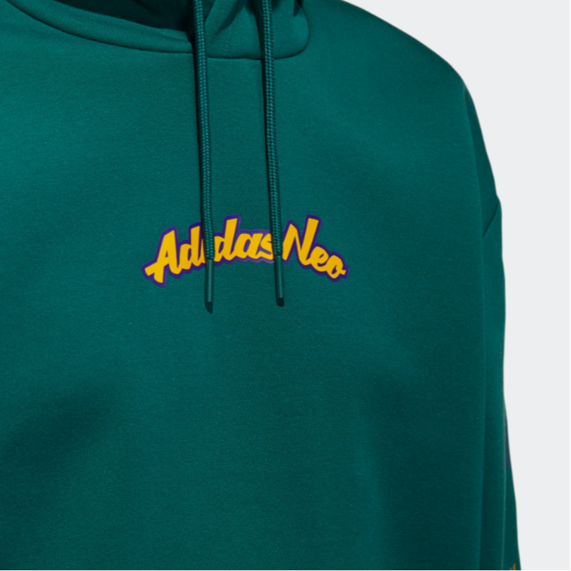 Мужское худи adidas neo M Ssfv2 Hoodie (зеленое) — фото 4