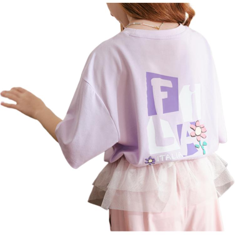 Футболка Fila KIDSTim Lahan T (фиолетовая) — фото 5