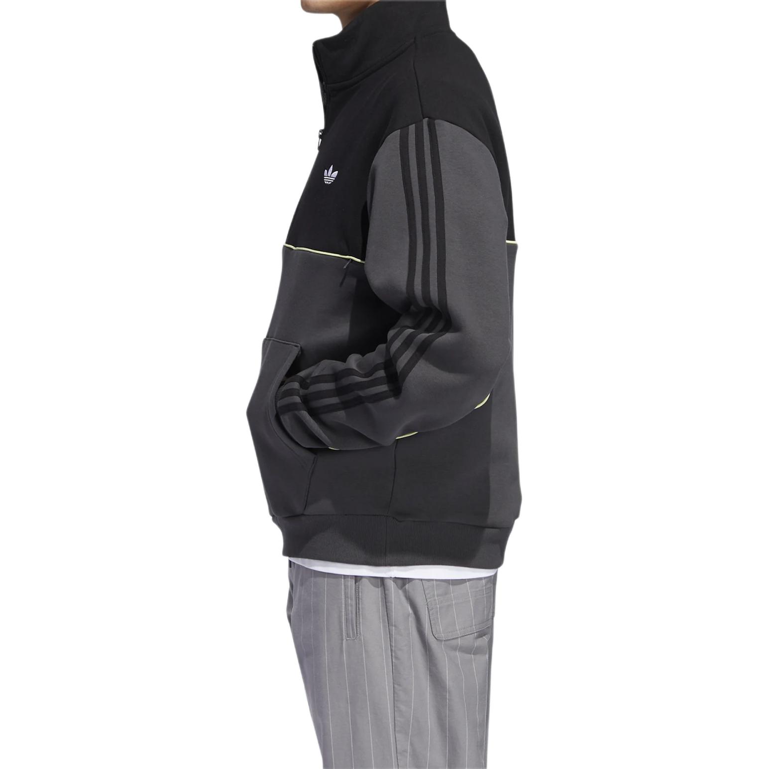 Мужская худи adidas Originals Mod Half Zip Sweat (черная) — фото 4