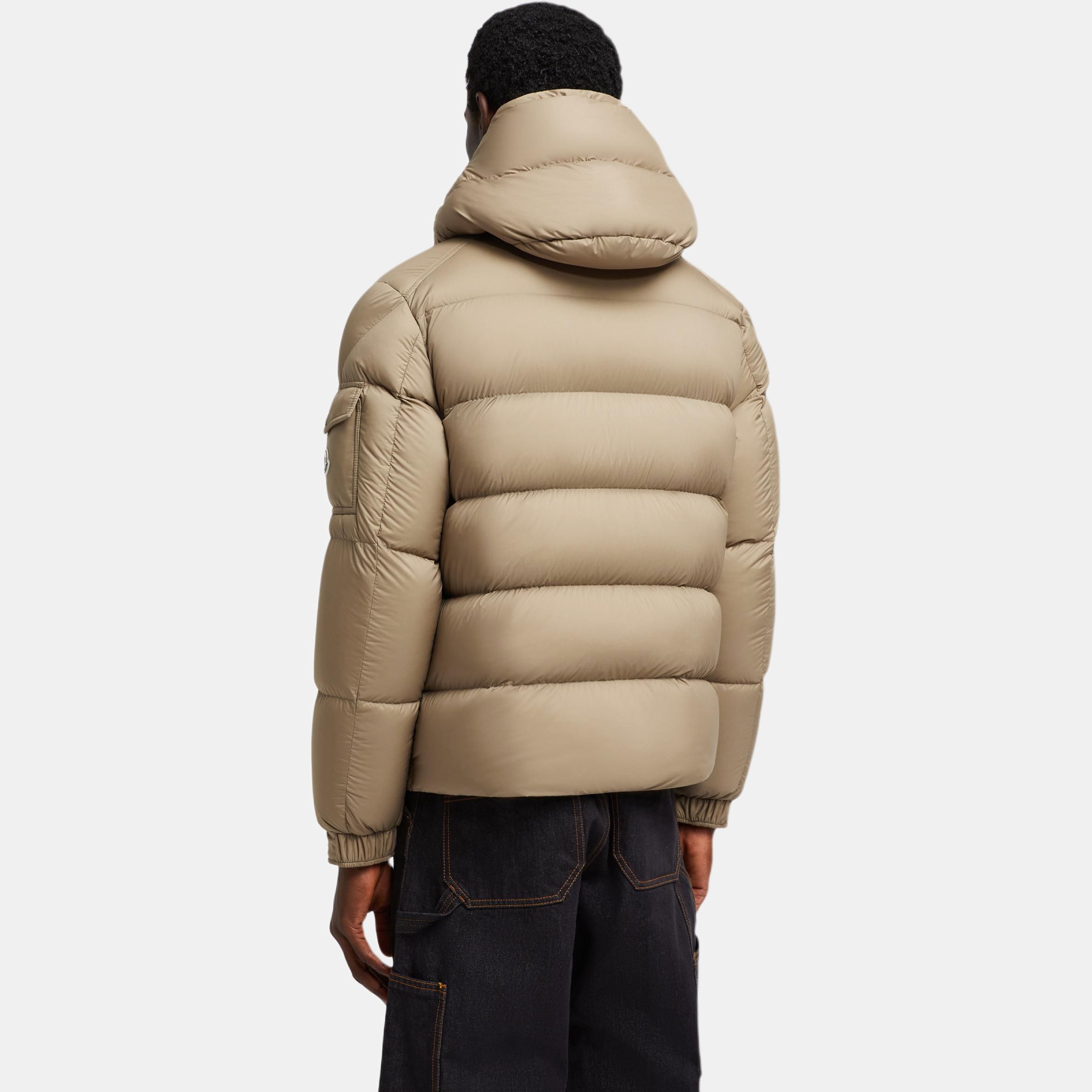 Куртка Moncler Vezere (светло-коричневая) — фото 4