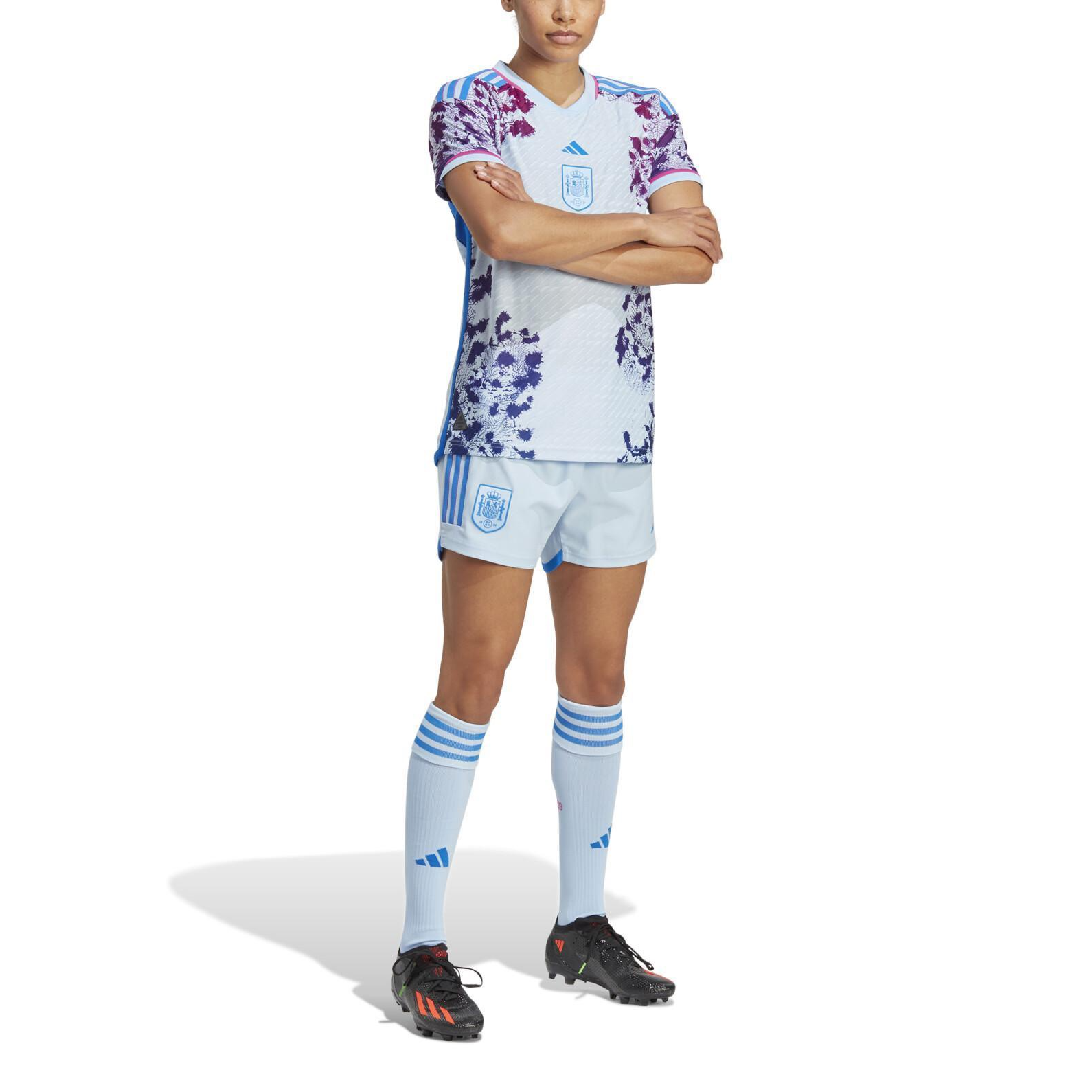 Adidas Spain Soccer Jersey Women’s Glow Blue