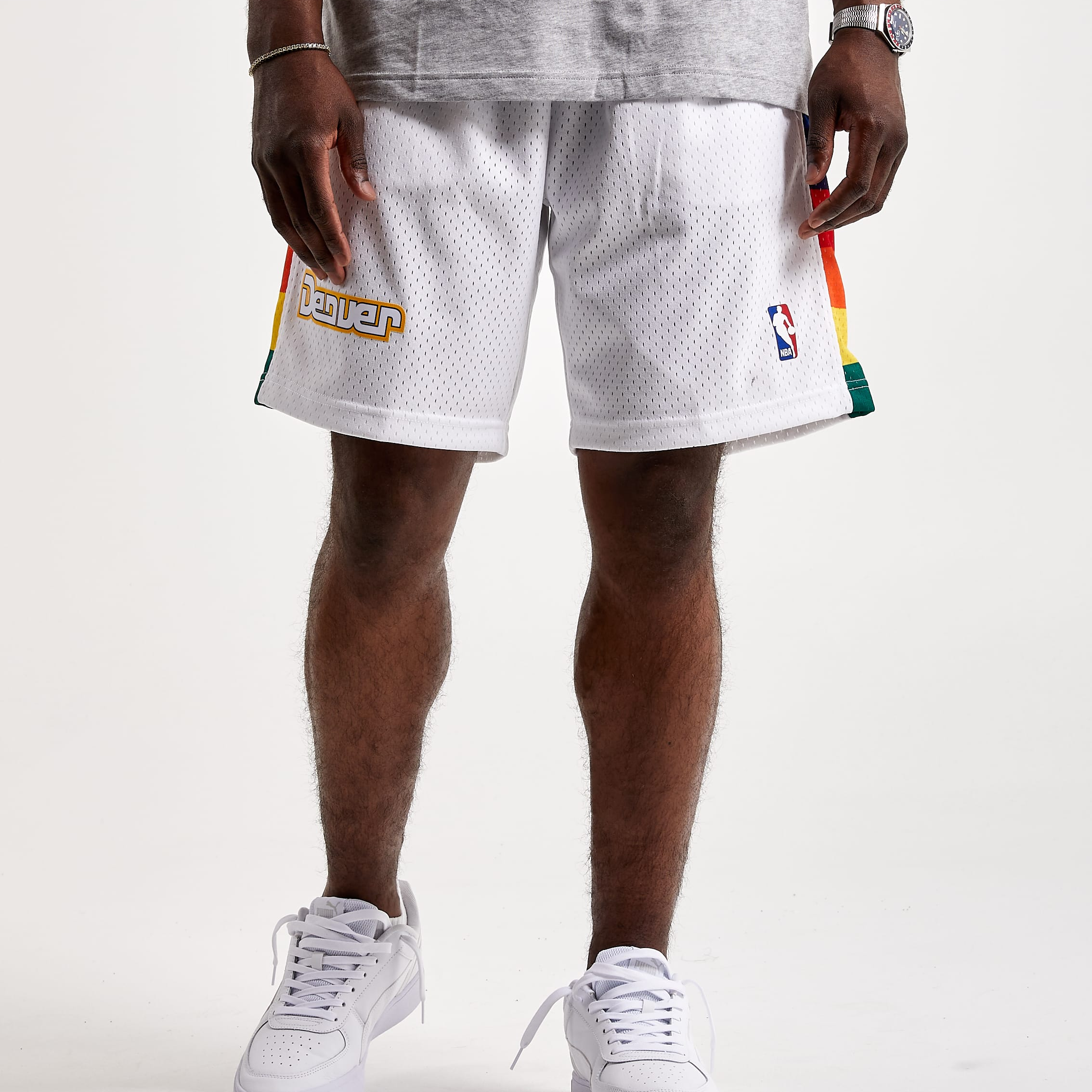 Mitchell Ness Basketball Shorts Men’s White