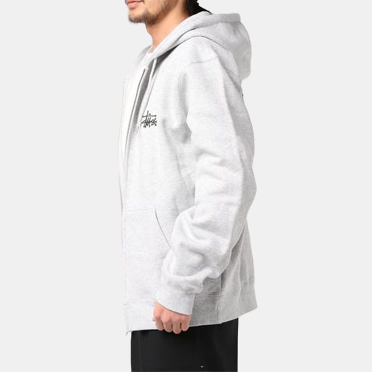 Худи Stussy BASIC ZIP HOOD (черное) — фото 4