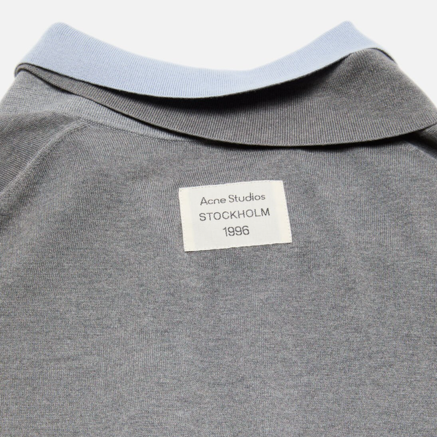 Женская футболка-поло Acne Studios FW25 (черная) — фото 6