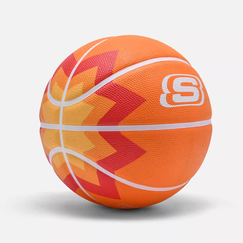 Skechers China Mainland Version Rubber Basketball Orange Size 5 Ball Training Kids’