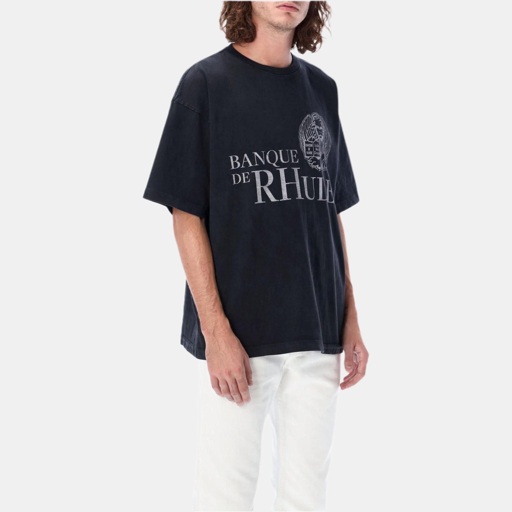Мужская футболка RHUDE Lettering (белая) — фото 2