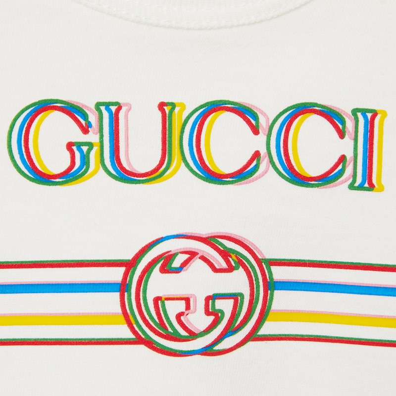 Детская футболка Gucci (белая) — фото 3