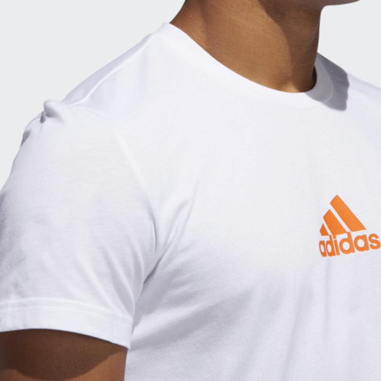 Мужская футболка adidas LIL STRIPE TEAM T (белая) — фото 5