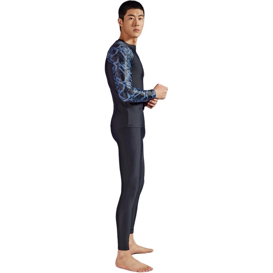 Li Ning Swim Collection Wetsuits Men’s Black Crew Neck Moderate