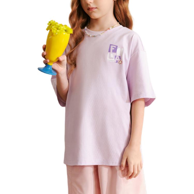 Футболка Fila KIDSTim Lahan T (фиолетовая) — фото 4