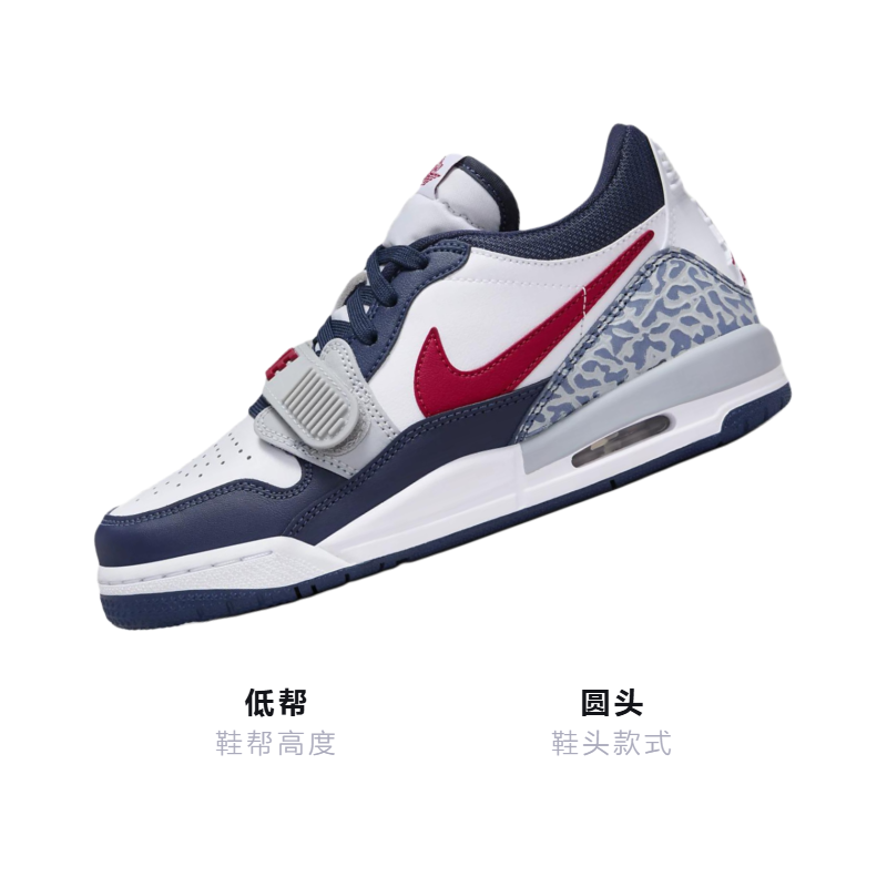 Кроссовки Jordan Legacy 312 (бело-синий) — Белыйсиний — фото 3