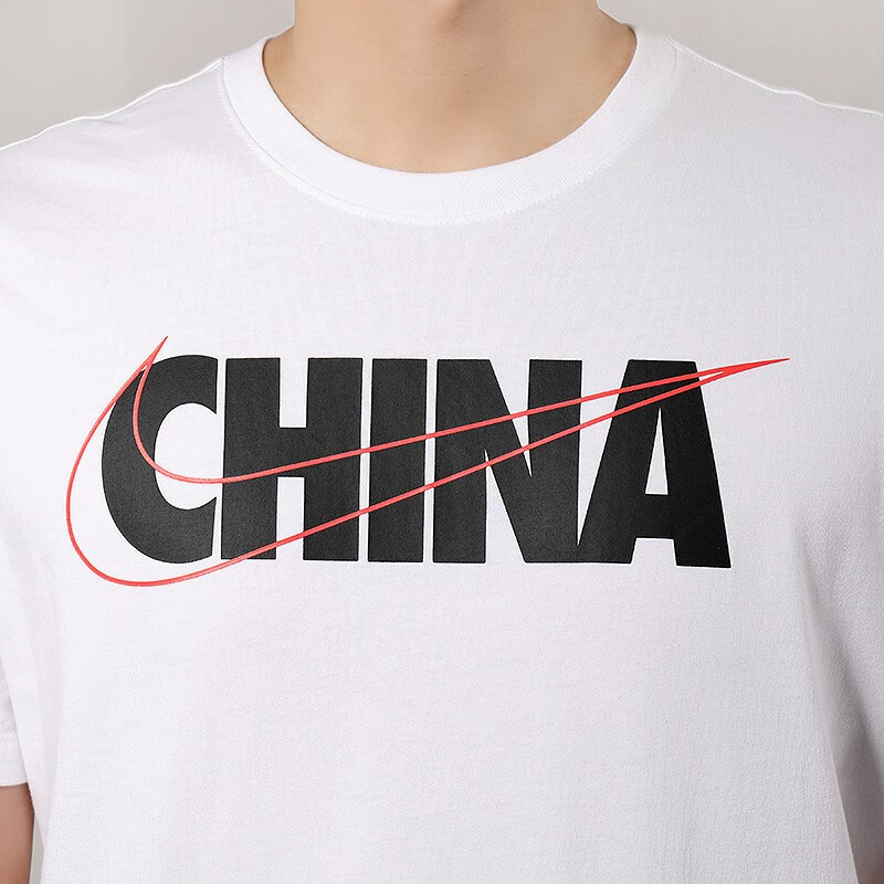 Мужская футболка Nike T (белая) — фото 5
