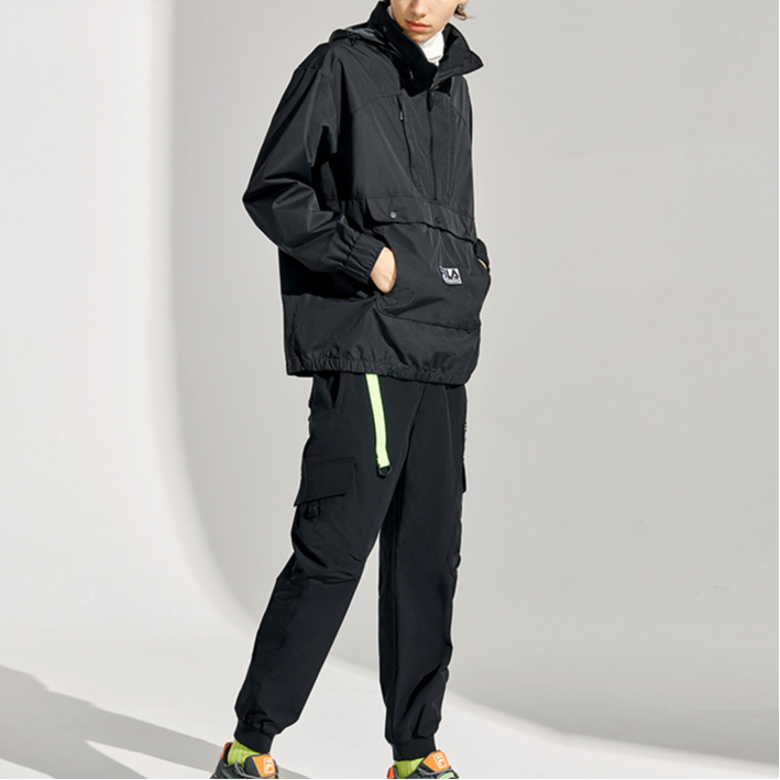 Мужское худи Fila x White Mountaineering (черное) — фото 3