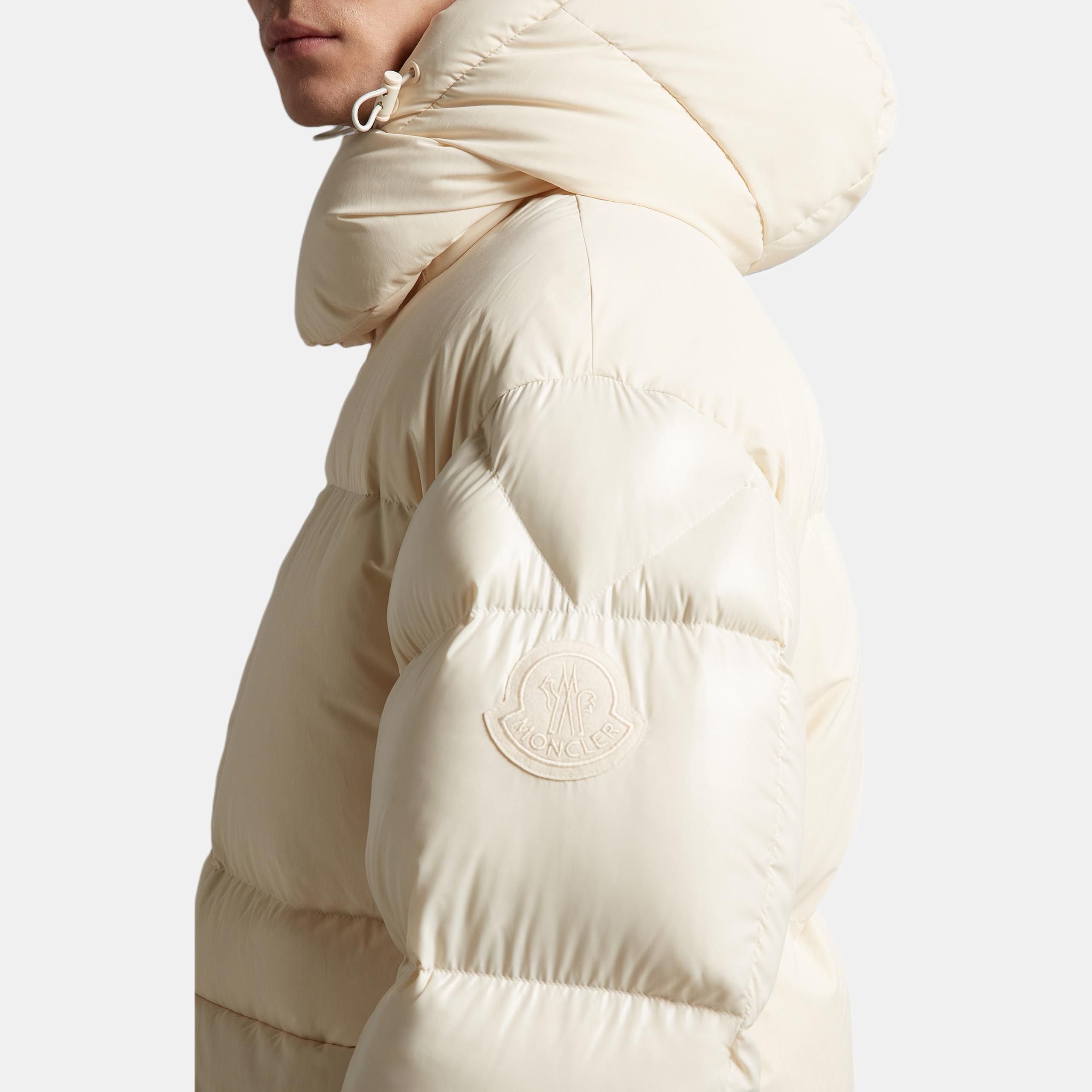 Мужская куртка Moncler (бежевая) — фото 4
