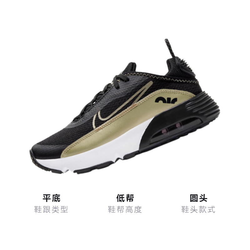 Кроссовки Nike Air Max 2090 (черно-золотой) — фото 3