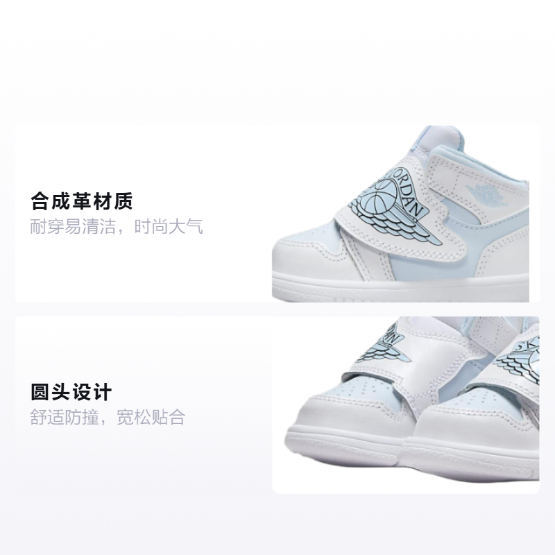 Детские кроссовки Jordan Sky Jordan (сине-белый) — Синийбелый — фото 2