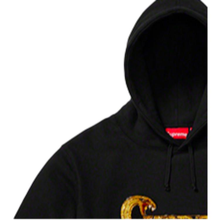 Худи Supreme FW19 Week 8 Sequin Viper Hooded Sweatshirt (разноцветное) — фото 2
