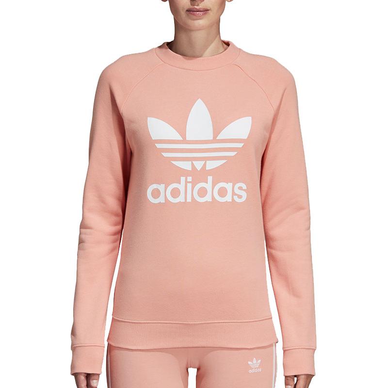 Женский свитшот adidas originals (серо-розовый) — фото 3