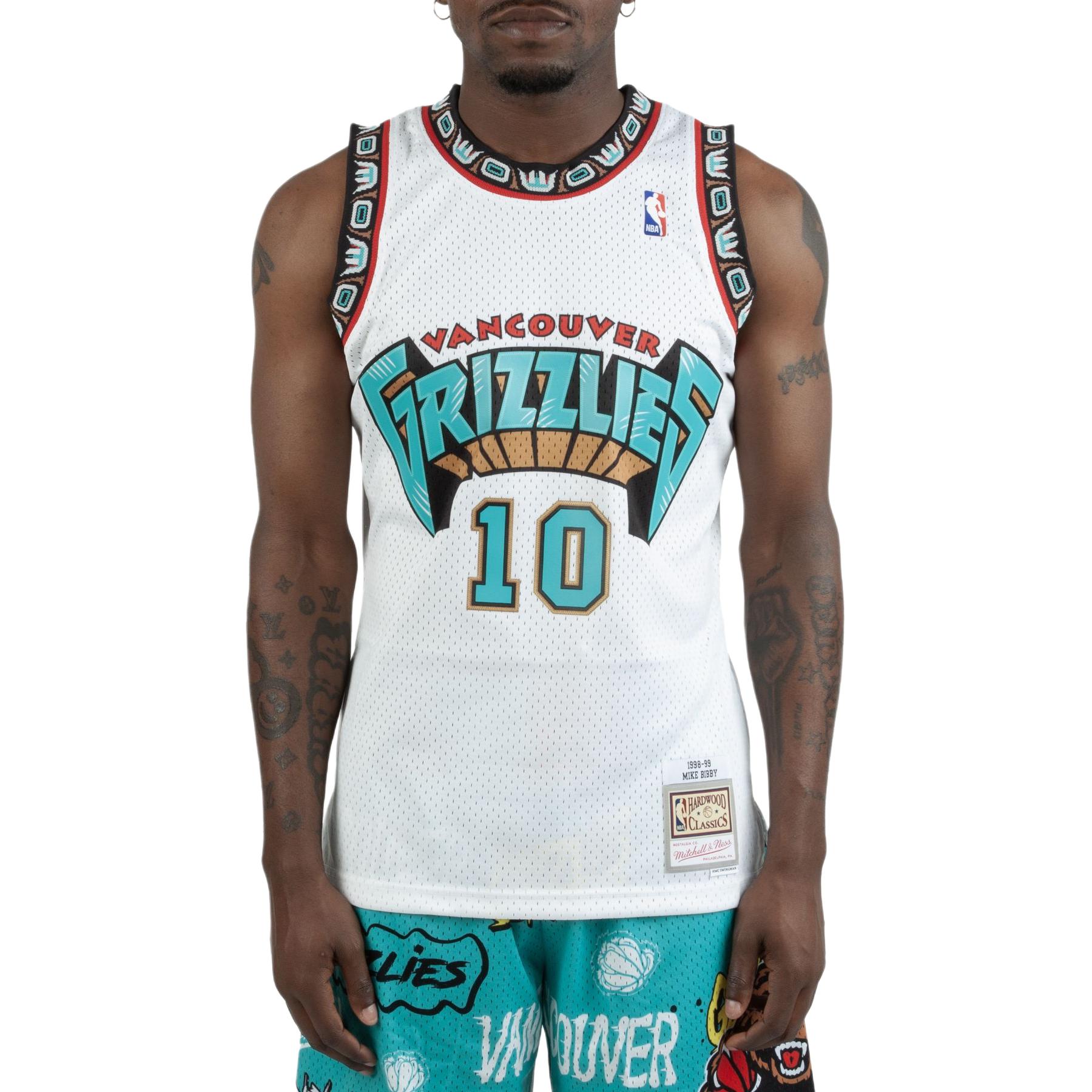 Mitchell & Ness Vancouver Grizzlies Home 1998 99 Mike Bibby Swingman Jersey