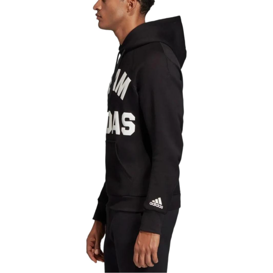 Мужское худи adidas VRCT Hoodie с капюшоном (черное) — фото 5