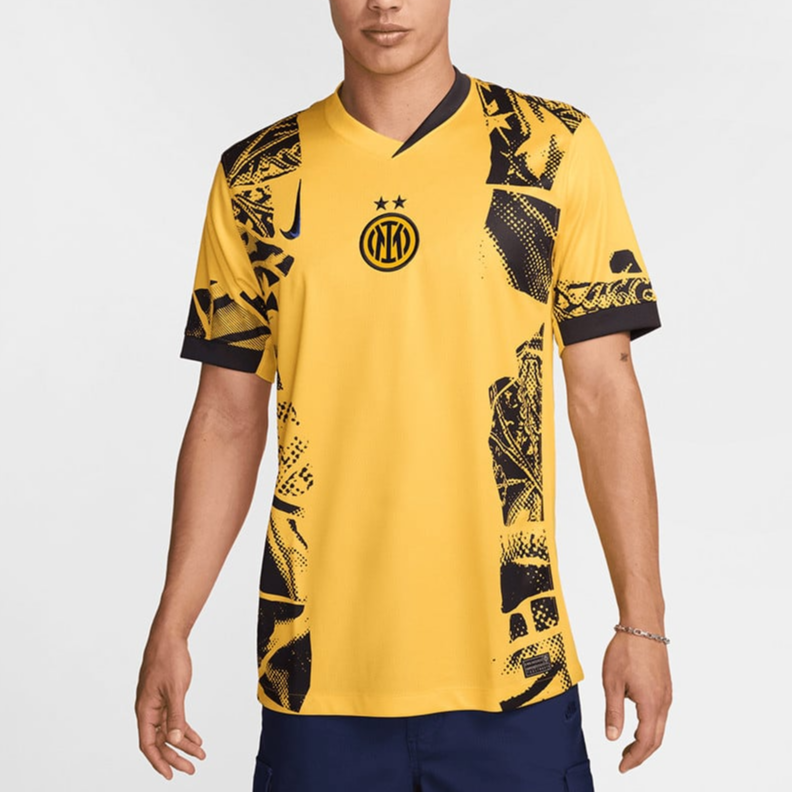 Nike Inter MilanDri Fit FW24 Soccer Jersey Men’s Gold Black