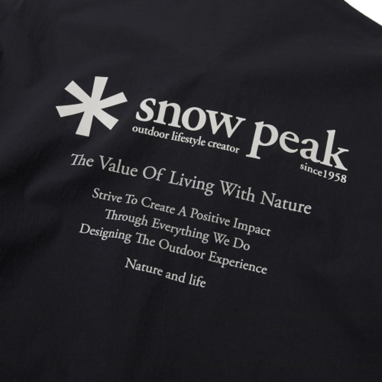 Мужская ветровка snow peak (черная) — фото 5