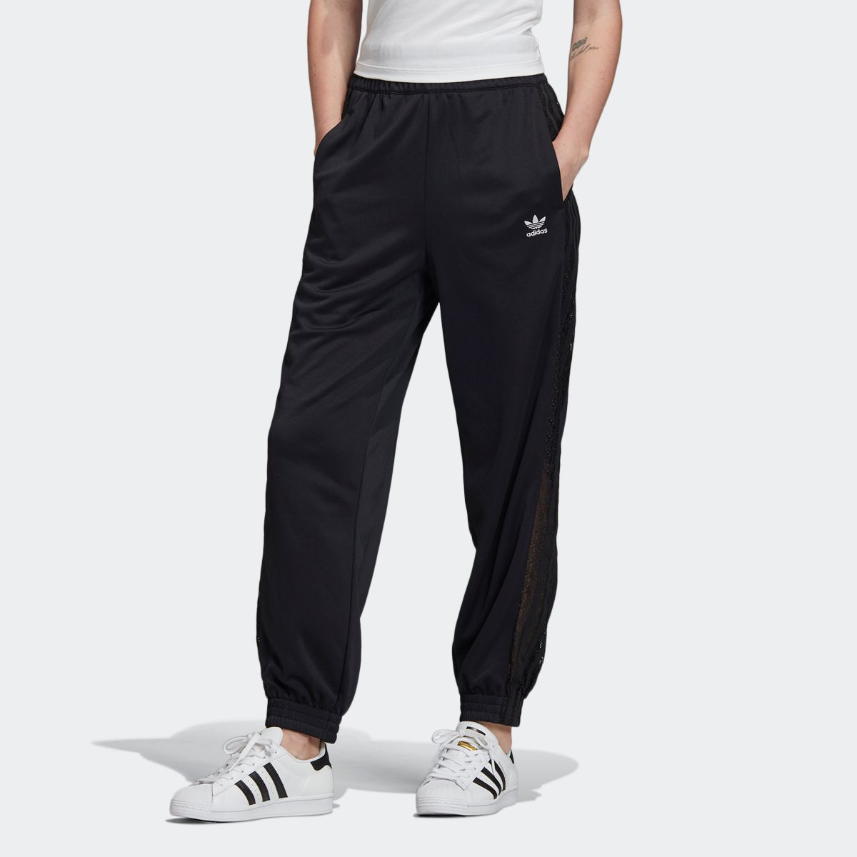 Женские штаны adidas originals (черные) — фото 3
