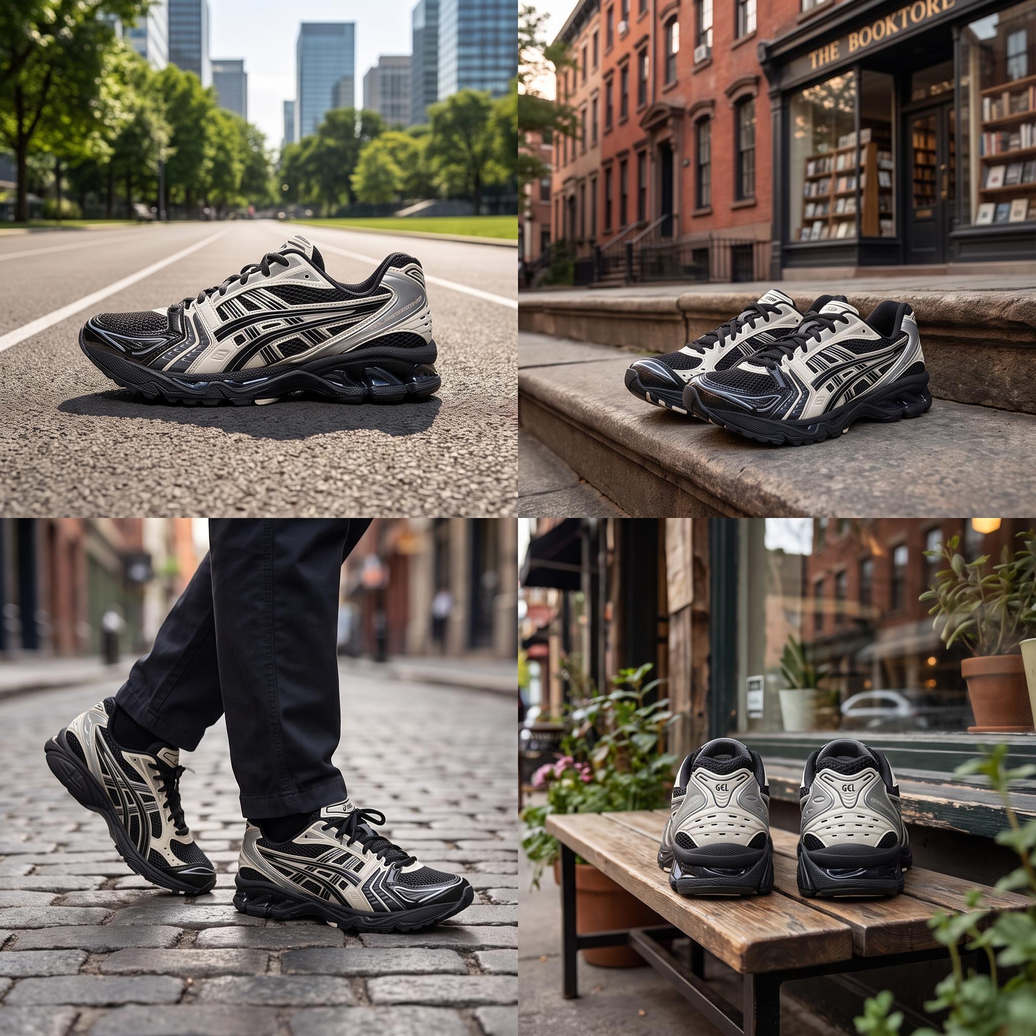 Кроссовки ASICS Gel-Kayano 14 (черно-бежевые) — Чёрныйбежевый — фото 2