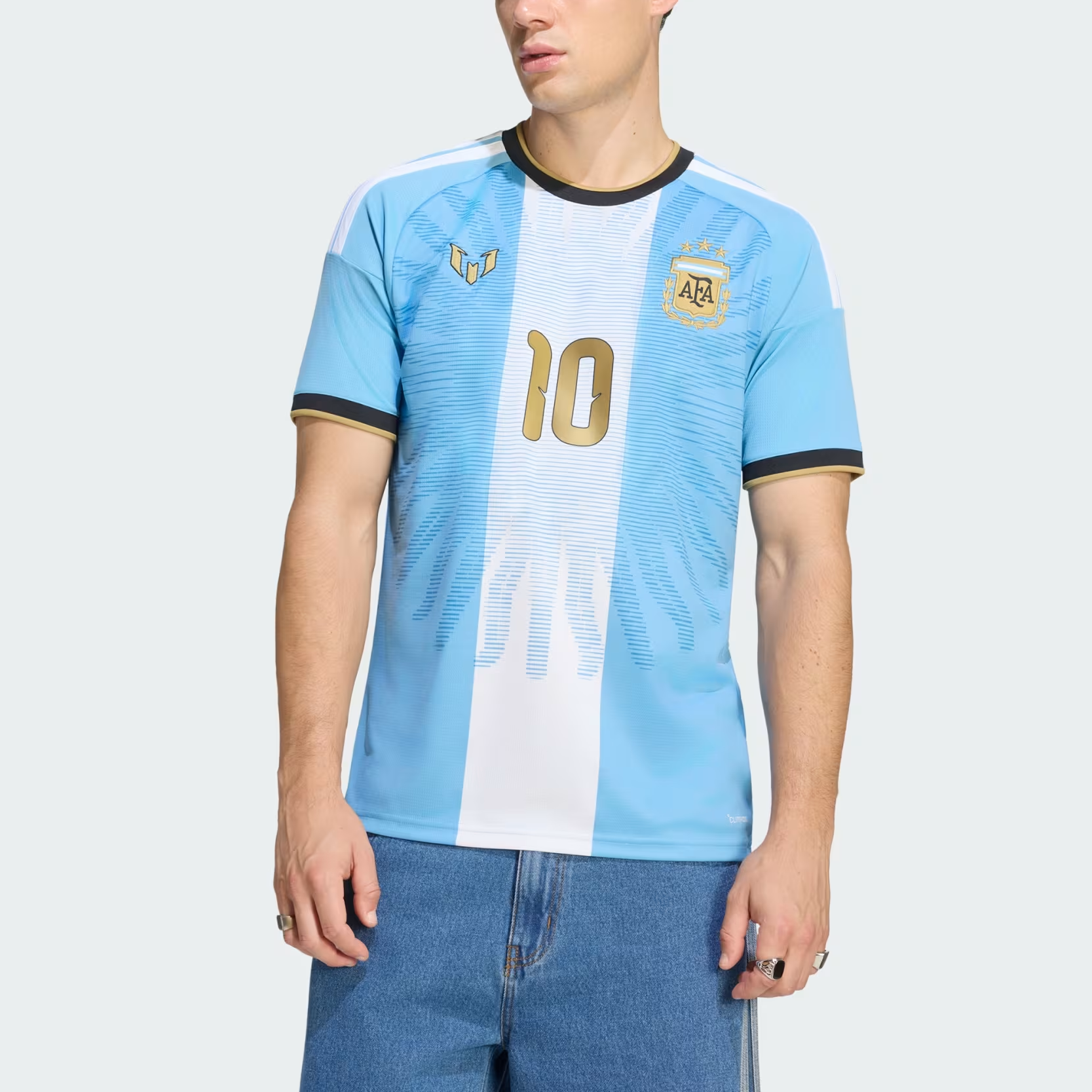 Мужская футболка adidas Argentina MESSI FAREWELL JERSEY (цвет как на фото) — фото 4