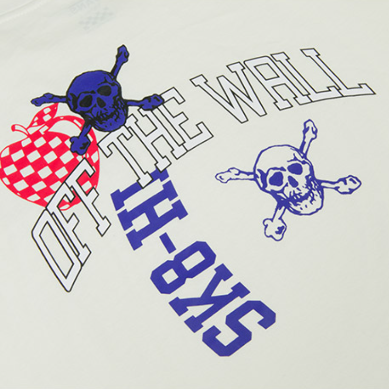 Женский свитшот Vans TEE LS (бежевый) — фото 3