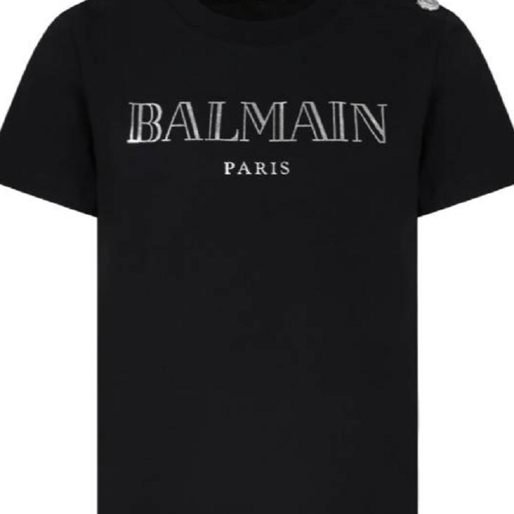 Футболка BALMAIN BALMAINT Logo (черная) — Черный — фото 3