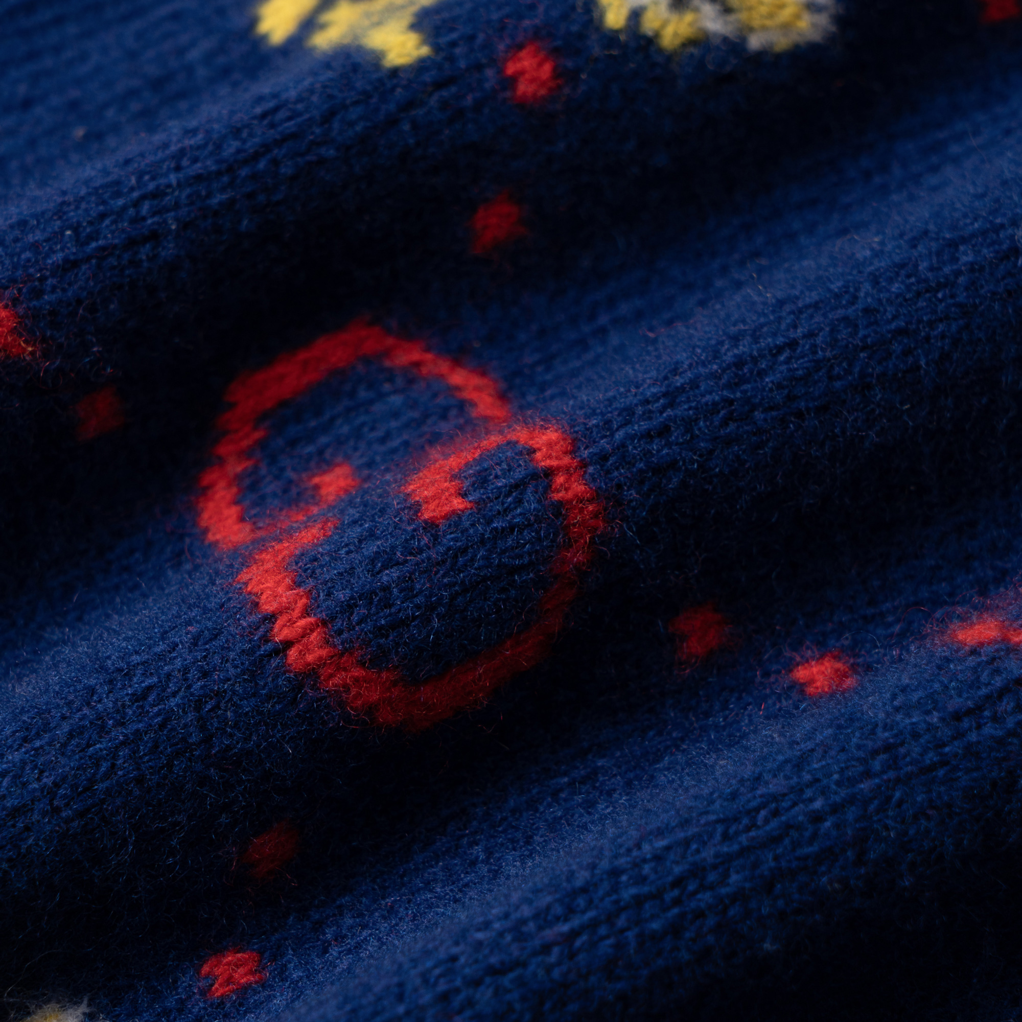 Мужской свитер Gucci x freya hartas FW21 (синий) — фото 6