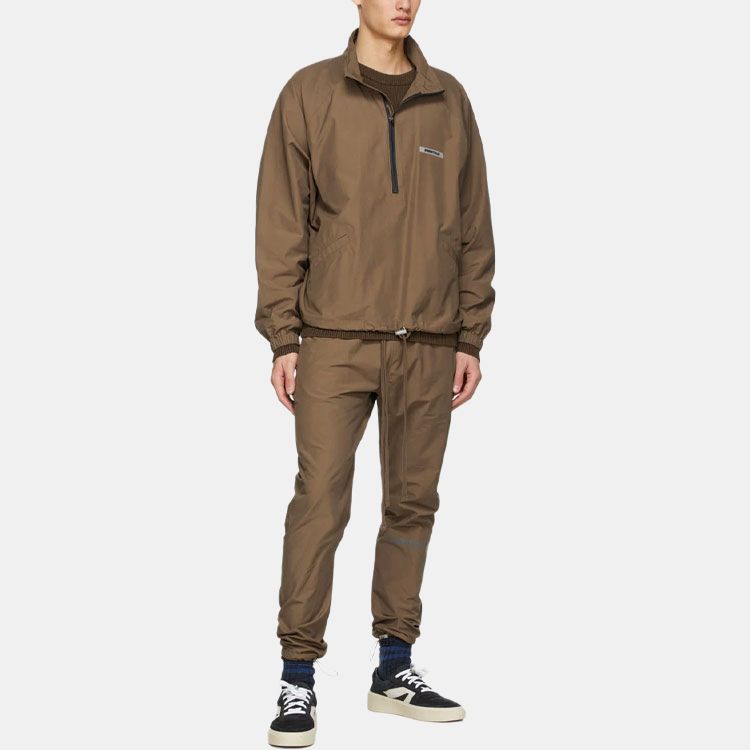 Мужская куртка Fear of God Essentials FW20 Sports jacket brown (коричневая) — фото 3