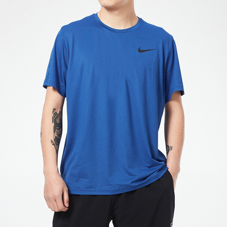 Мужская футболка Nike T (синяя) — фото 3