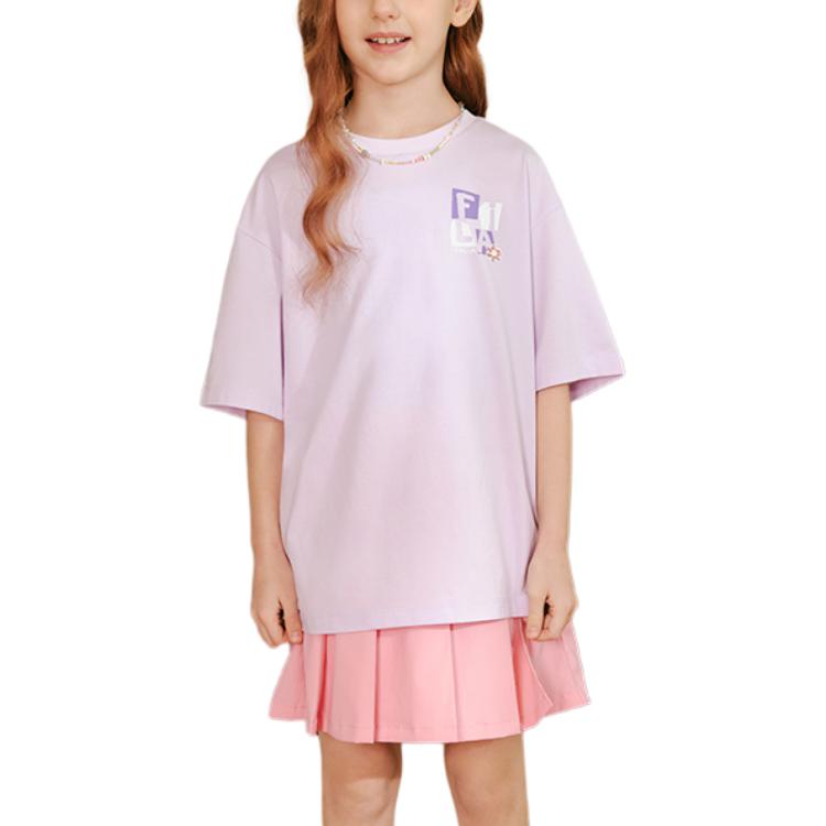 Футболка Fila KIDSTim Lahan T (фиолетовая) — фото 3