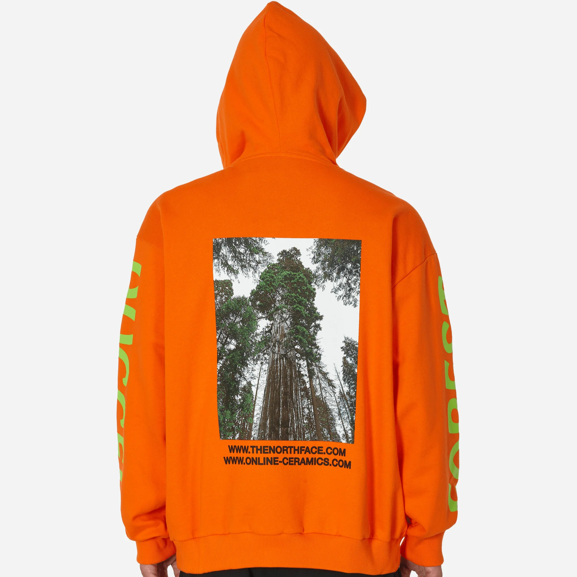 худи The North Face x Online Ceramics (оранжевая) — фото 5