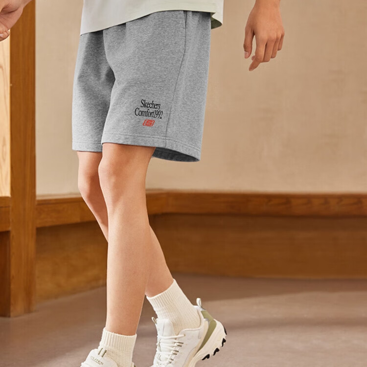 Skechers Sports Life Collection Sports Shorts Men’s Medium Heather Gray