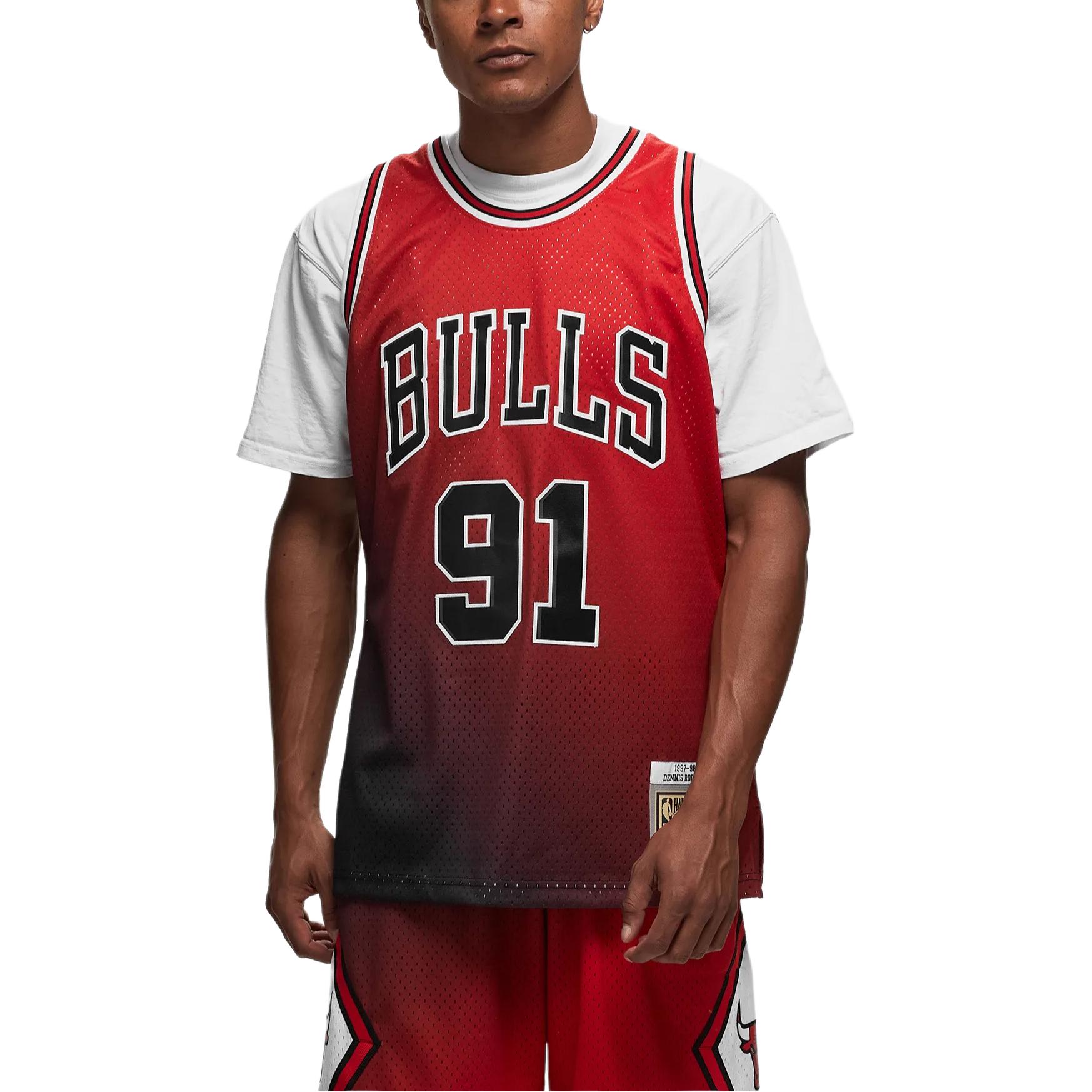 Mitchell Ness x Bulls logo-print vest