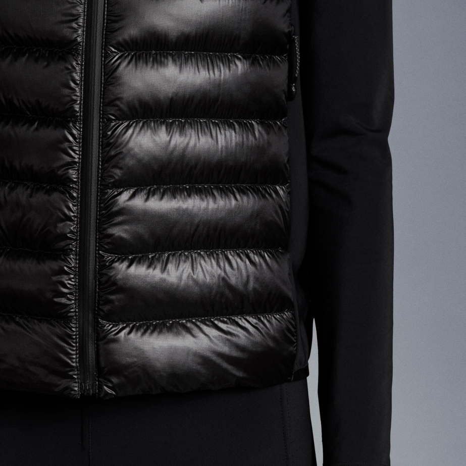 Женский жилет Moncler Spicules Logo (черный) — фото 2