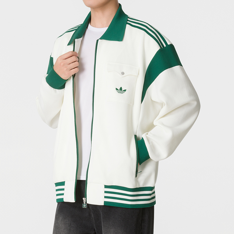 Мужская олимпийка adidas originals TRACK TOP M (разноцветный) — фото 5