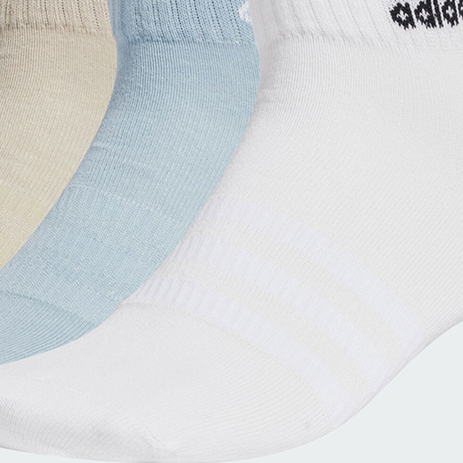 Adidas Ankle Socks Unisex 3 Pack White/Blue/Light Gray