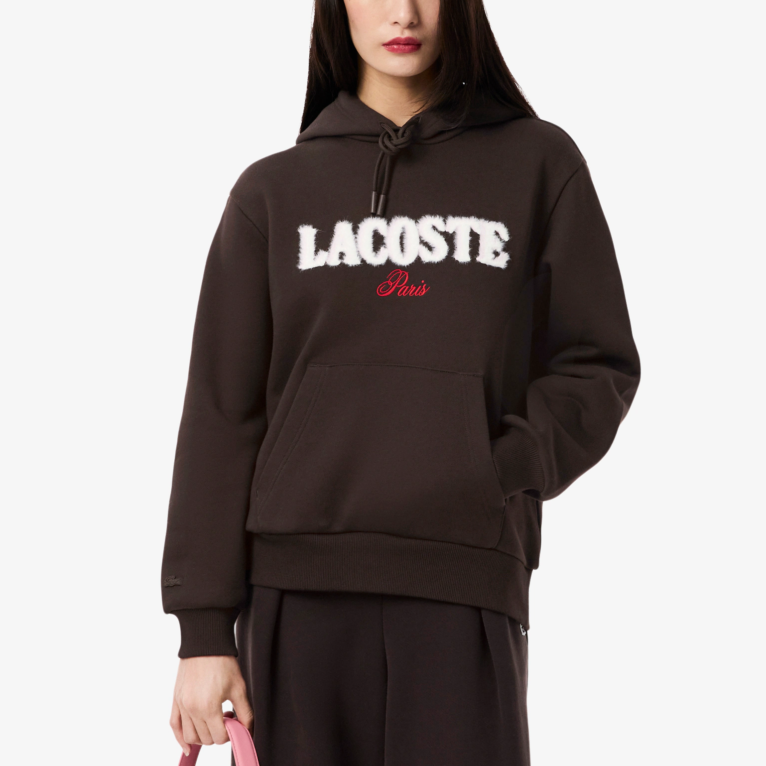 Женское худи Lacoste FW25 (зеленое) — фото 6
